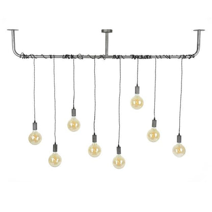 Hanglamp industrieel Robert 8 lichtpunten - Industrieelinhuis.nl