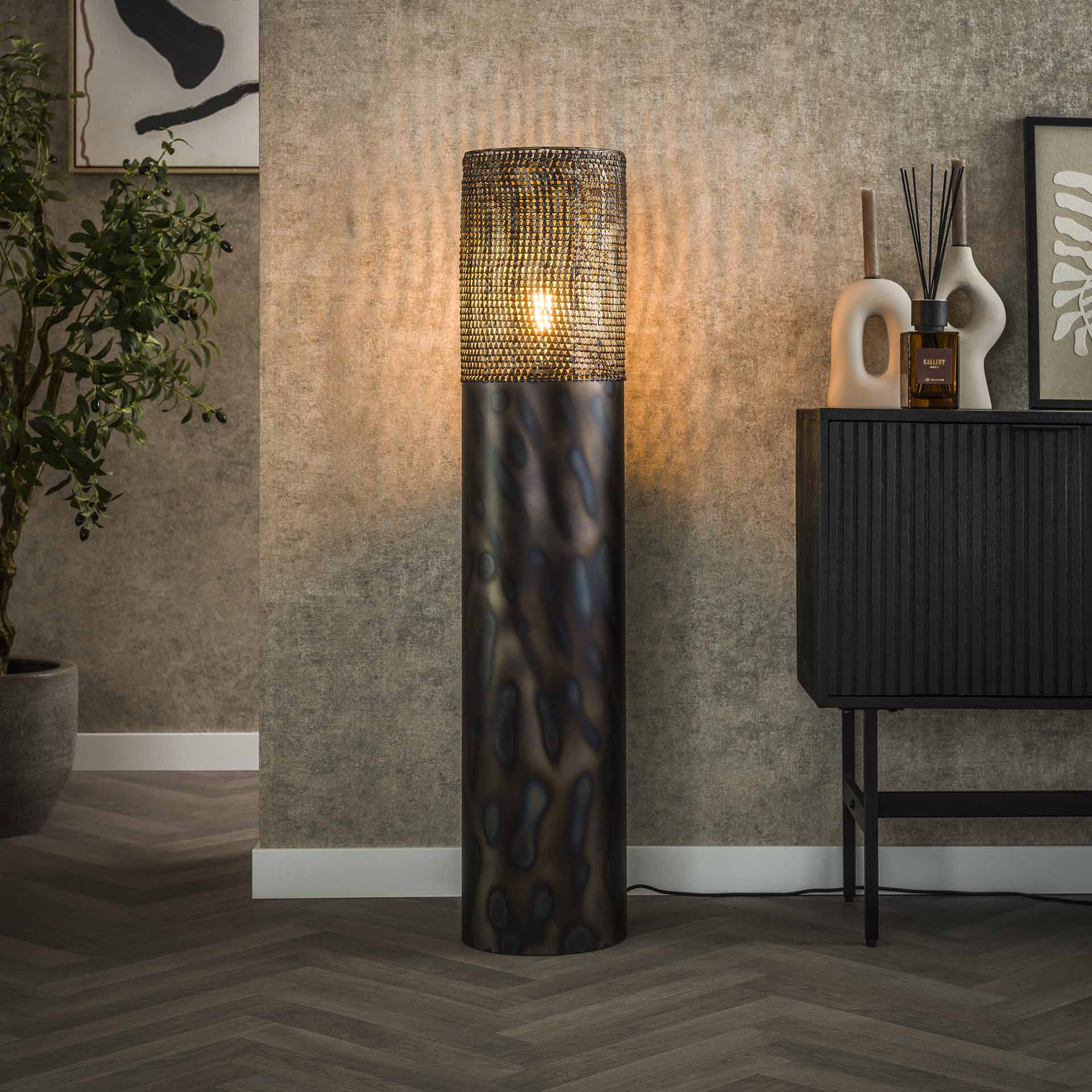 Vloerlamp Glow Ø25 cilinder 120cm - Industrieelinhuis.nl