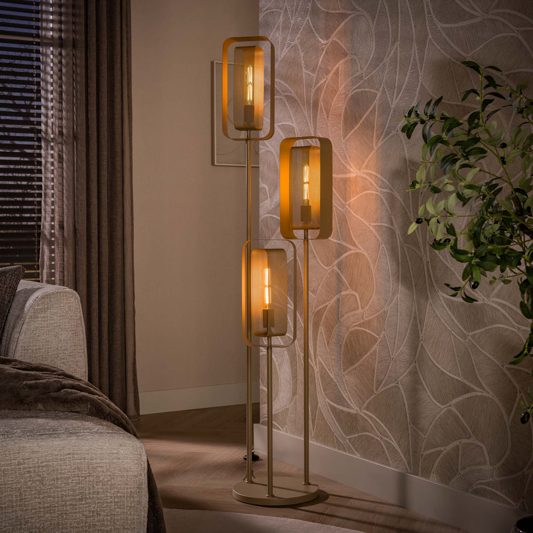 Vloerlamp Mesh Rotate 3L