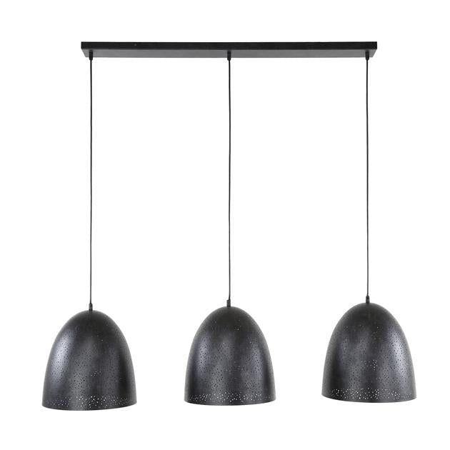 Hanglamp set van 3 Hella Donkergrijs - Industrieelinhuis.nl