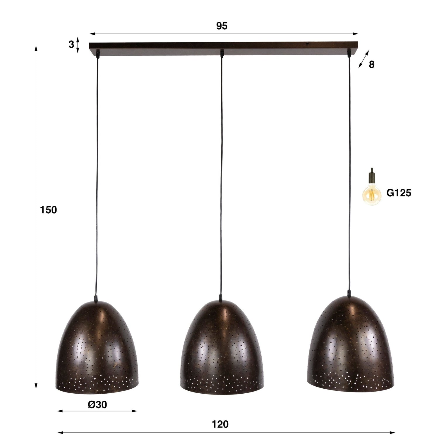 Hanglamp Kosmos 3L