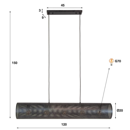 Hanglamp Meshglow 5L - Industrieelinhuis.nl
