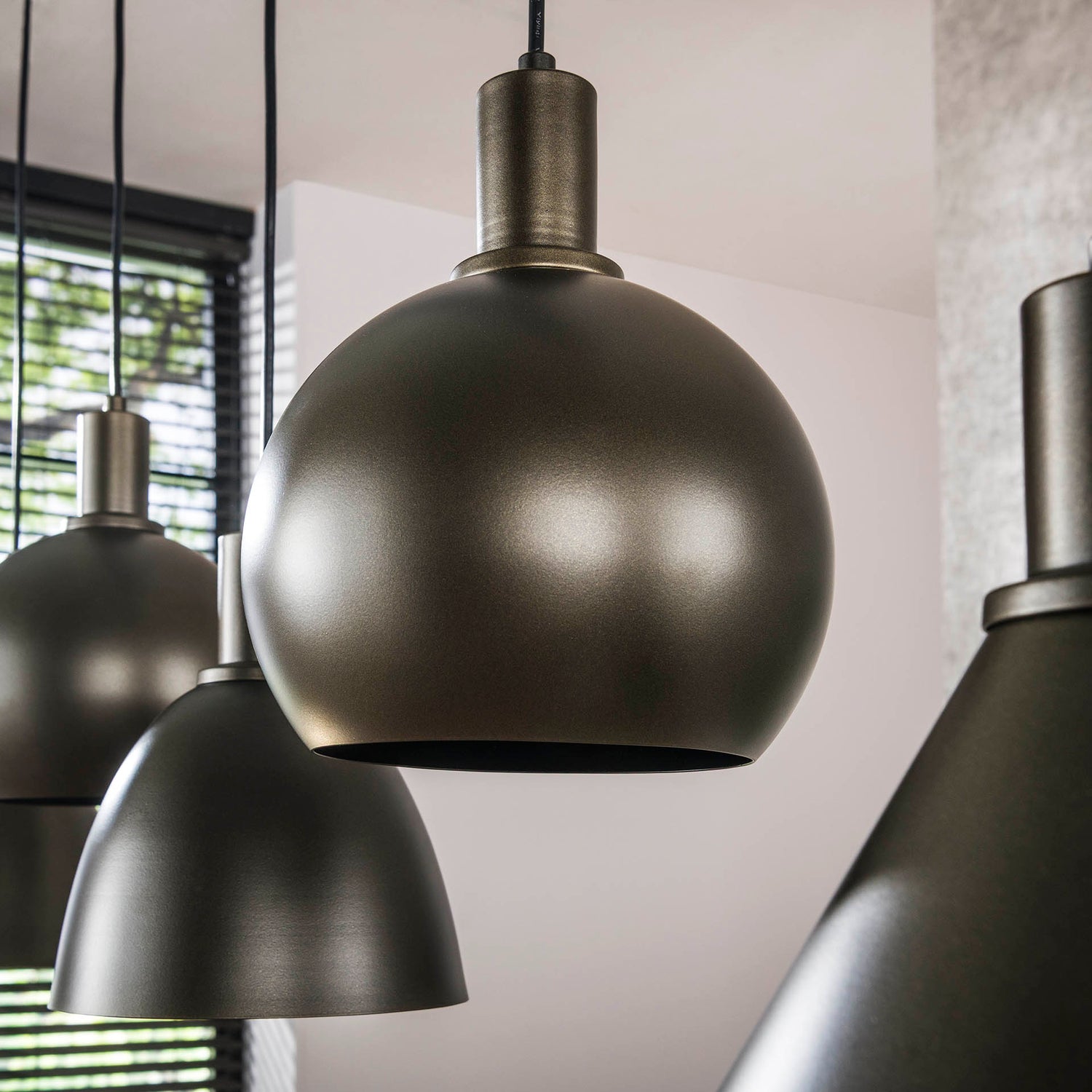 Hanglamp 5L Stellaro Donkerbruin