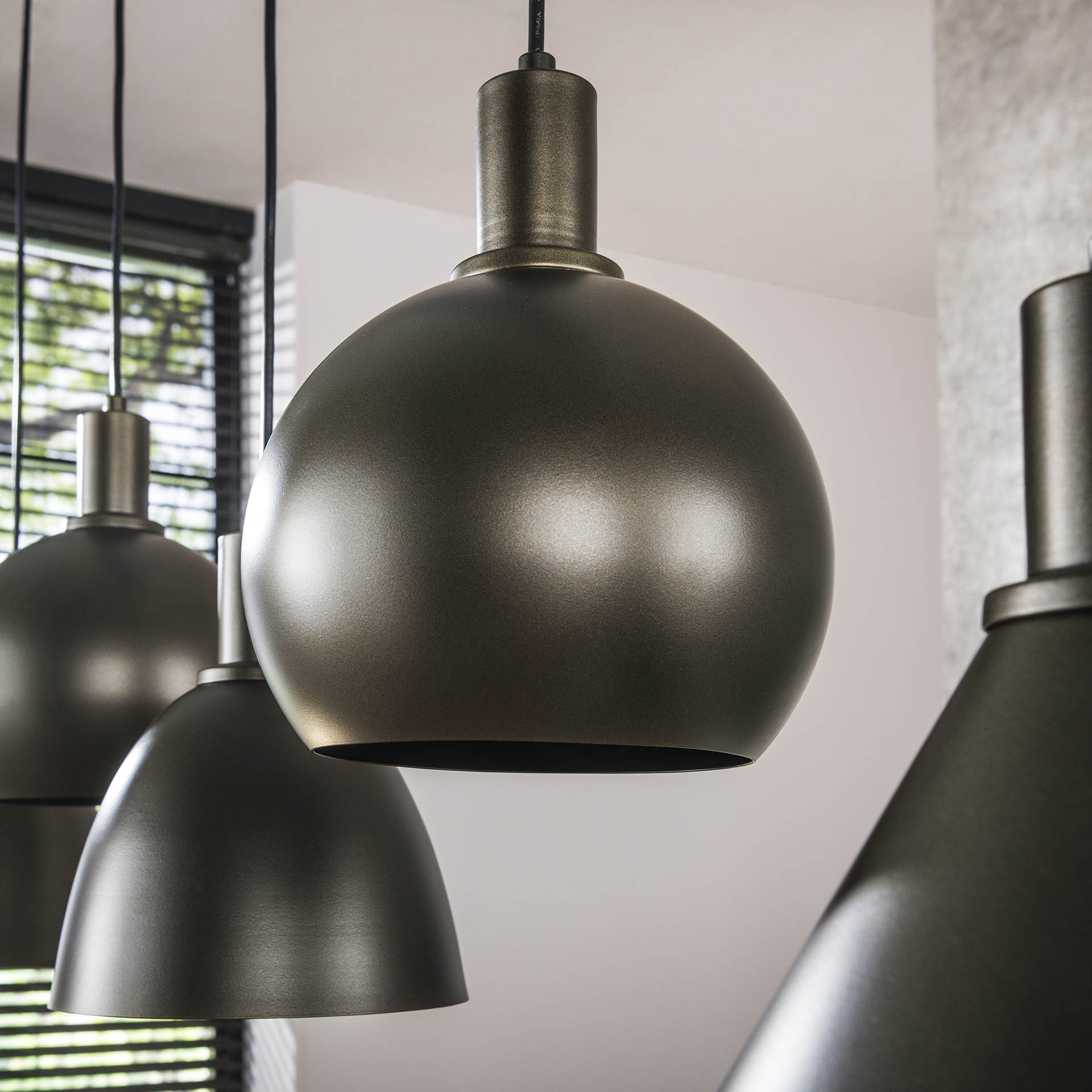 Hanglamp 5L Stellaro Donkerbruin