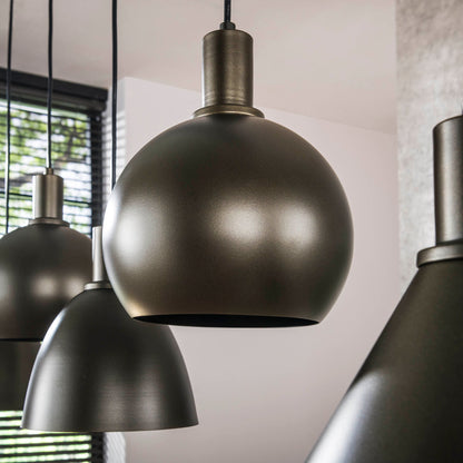Hanglamp 5L Stellaro Donkerbruin