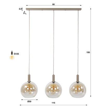 Hanglamp Sfera Tricolore 3L