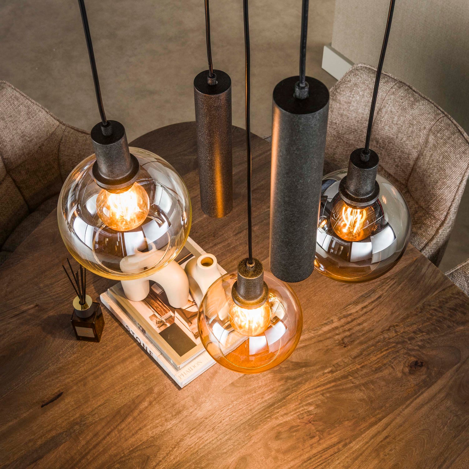 Hanglamp Sfera Tricolore getrapt 5L
