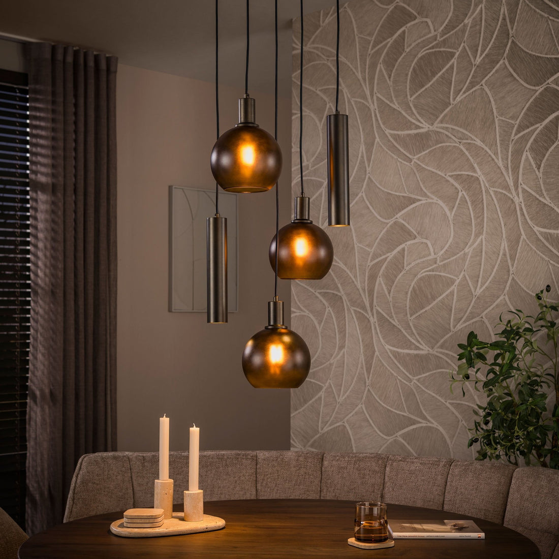 Hanglamp Sfera Tricolore getrapt 5L