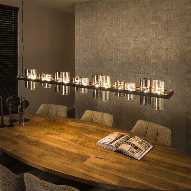 Hanglamp Cylinder Glass 14L