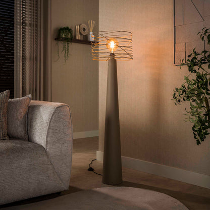Vloerlamp Curl 1L Beige - Industrieelinhuis.nl