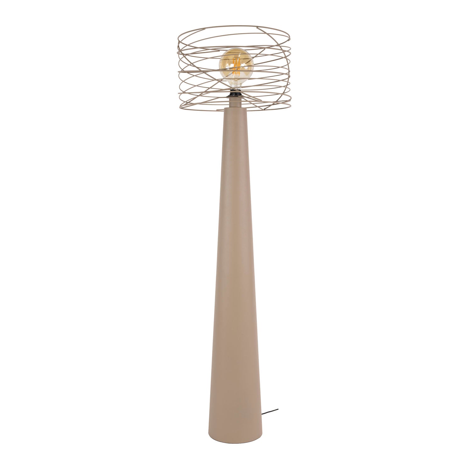 Vloerlamp Curl 1L Beige - Industrieelinhuis.nl