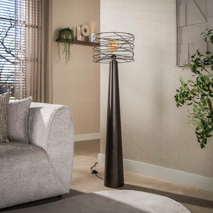 Vloerlamp Curl 1L - Industrieelinhuis.nl