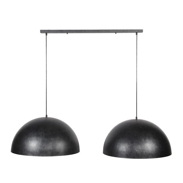 Hanglamp industrieel set van 2 Danielle Grijs Ø60 cm - Industrieelinhuis.nl