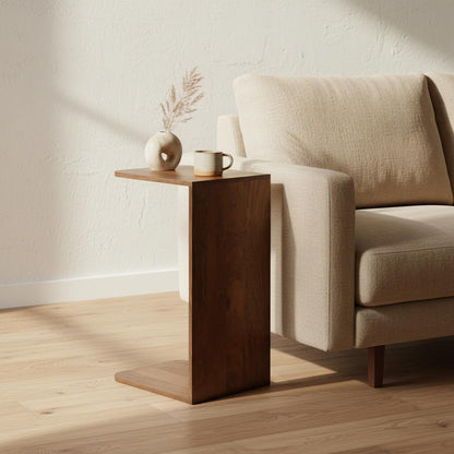 Banktafel Jade Recht Bruin - Industrieelinhuis.nl