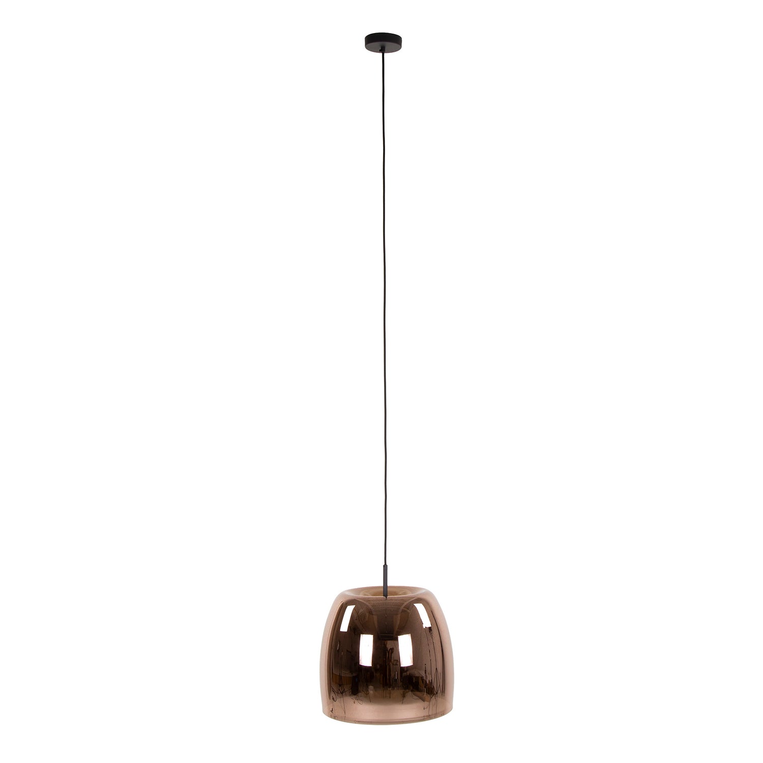 Plafondlamp Liv Glass 1L Koper - Industrieelinhuis.nl