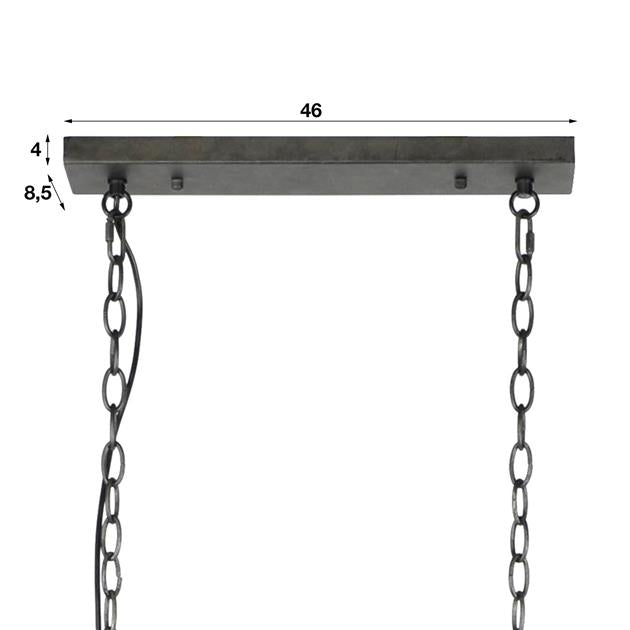 Hanglamp industrieel Netta Grijs Ø20 cm - Industrieelinhuis.nl