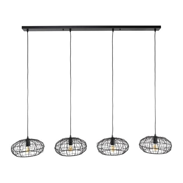 Hanglamp set van 4 Open Linea XL Ø28 cm - Industrieelinhuis.nl