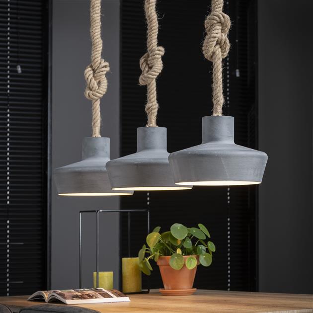 Hanglamp set van 5 Concreta Robe Grijs - Industrieelinhuis.nl