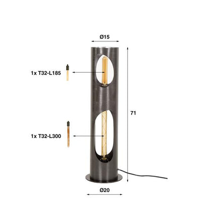 Vloerlamp Organic Cylinder 2L