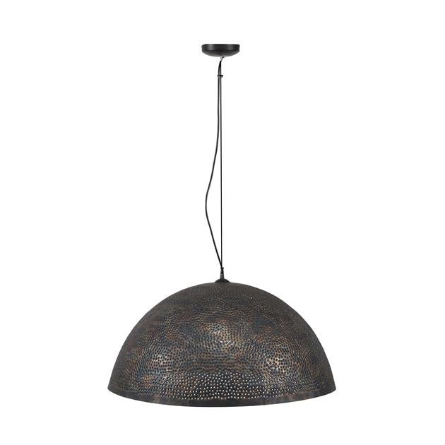 Hanglamp Mira Zwart Bruin Ø70 cm - Industrieelinhuis.nl