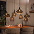 Hanglamp set van 7 Lichtpuntjes Zwart 7 lichtpunten - Industrieelinhuis.nl