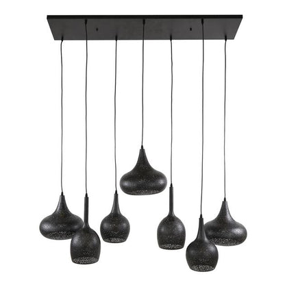 Hanglamp set van 7 Lichtpuntjes Zwart 7 lichtpunten - Industrieelinhuis.nl