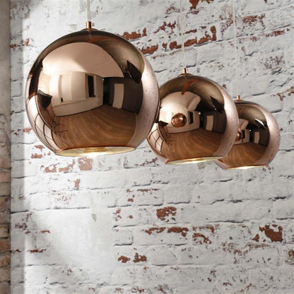 Hanglamp Aura CopperGlobe Koper 3 lichtpunten - Industrieelinhuis.nl