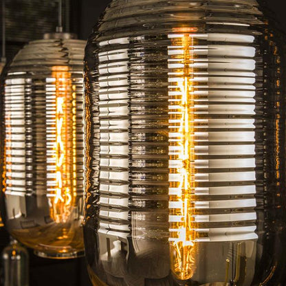 Hanglamp Cilinder Chroom 3 lichtpunten - Industrieelinhuis.nl