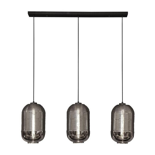 Hanglamp Cilinder Chroom 3 lichtpunten - Industrieelinhuis.nl