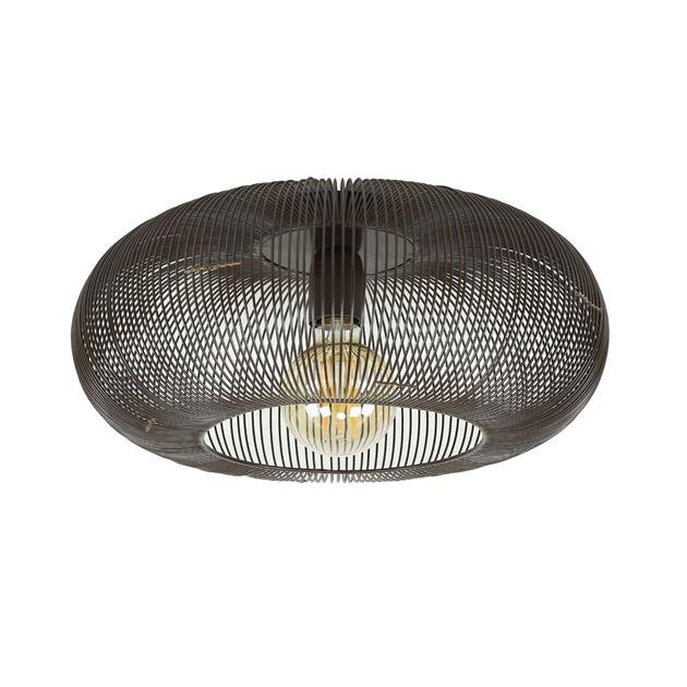 Plafondlamp Lumia Copper Zwart Nikkel Ø43 cm - Industrieelinhuis.nl