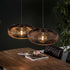 Hanglamp 2 lichtpunten Lumia Copper Zwart Nikkel Ø43 cm - Industrieelinhuis.nl