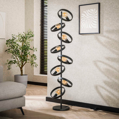 Vloerlamp Groot Circular Essence 8 lichtpunten - Industrieelinhuis.nl