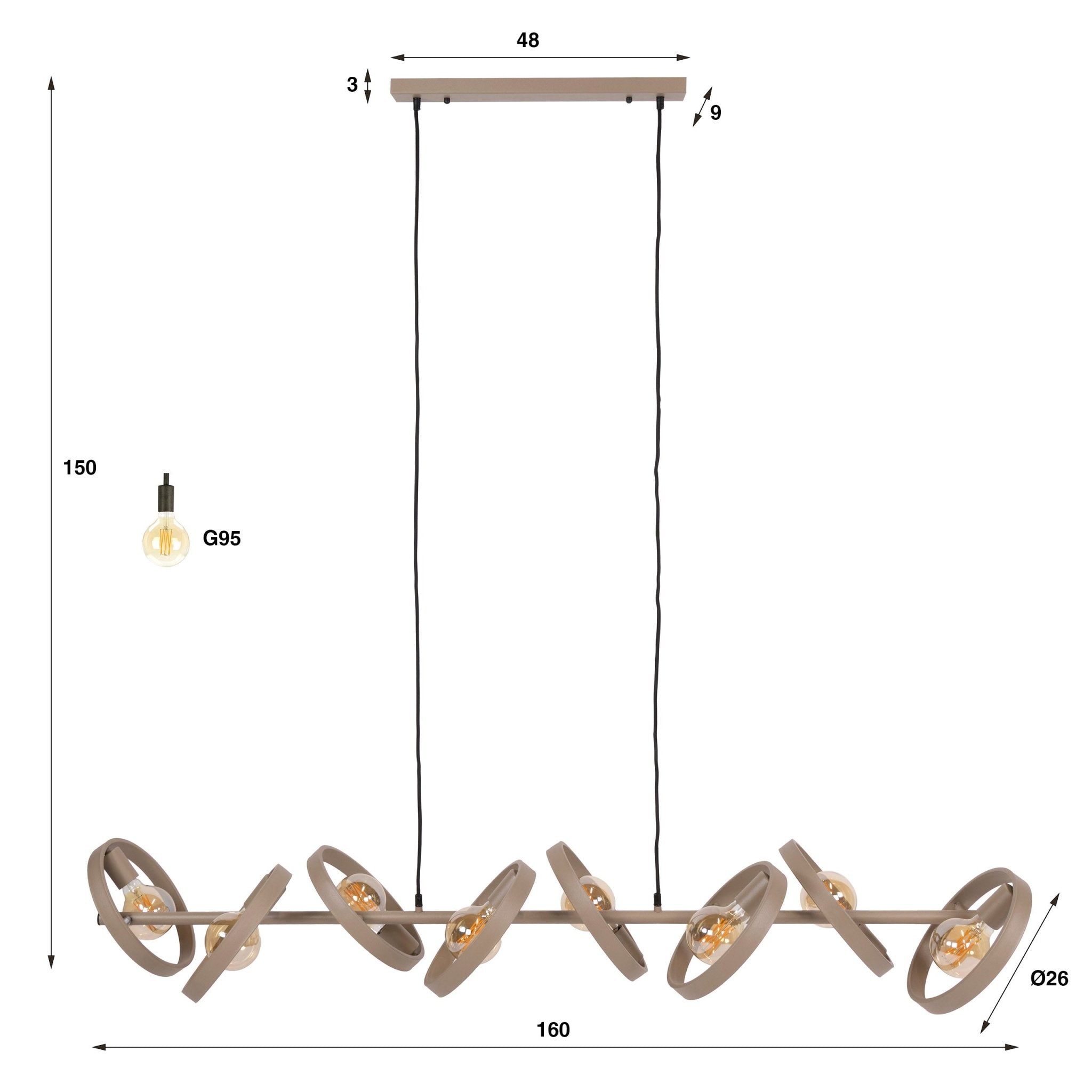 Hanglamp Hover 8L