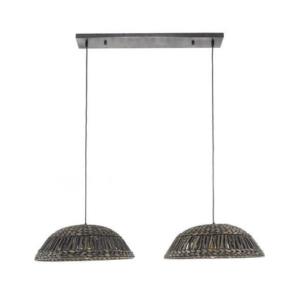 Hanglamp set van 2 Rustic Ray Zwart - Industrieelinhuis.nl