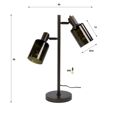 Tafellamp Sepiora 2L