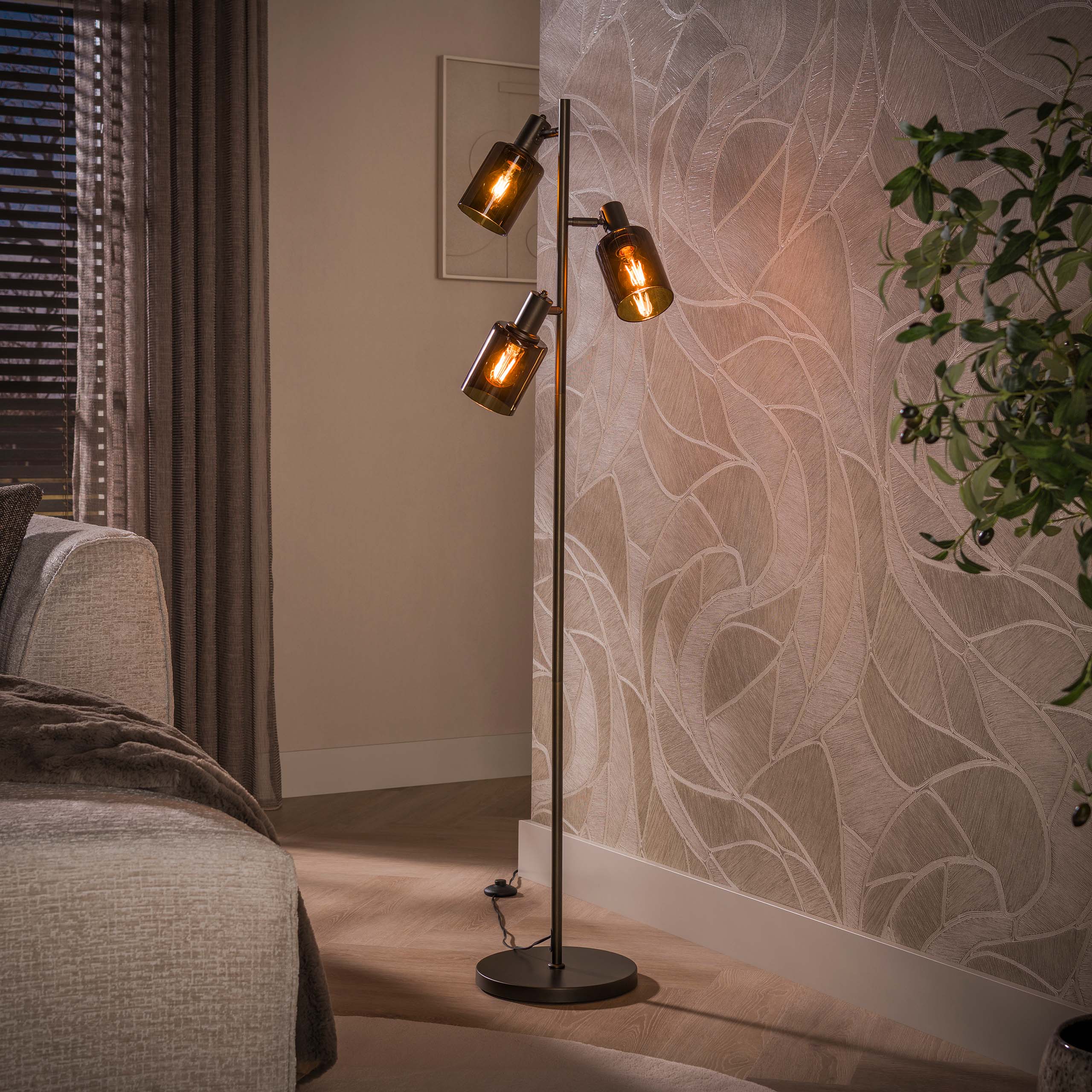 Vloerlamp Sepiora 3L