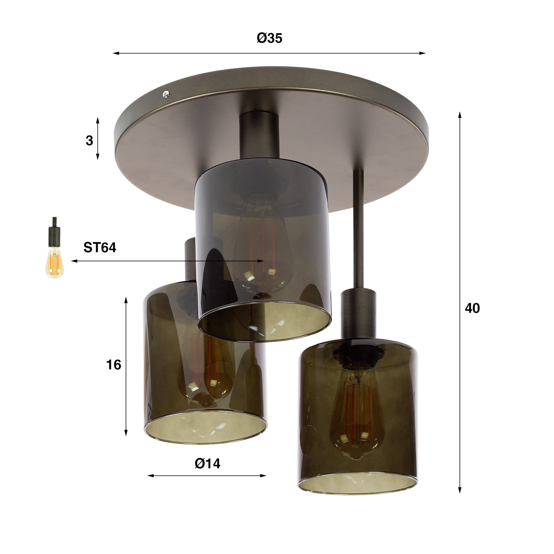 Plafondlamp Sep