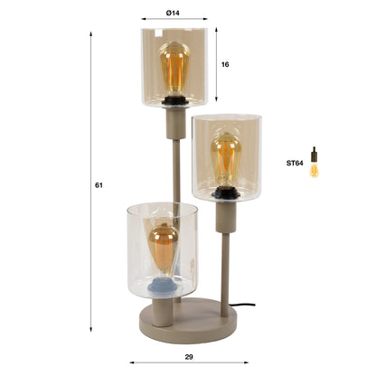 Tafellamp Sepiora 3L