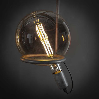 Lichtbron LED [G200] filament bol Ø20,0 - E27 8W / Amberkleurig glas - Industrieelinhuis.nl