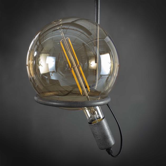 Lichtbron LED [G200] filament bol Ø20,0 - E27 8W / Amberkleurig glas - Industrieelinhuis.nl
