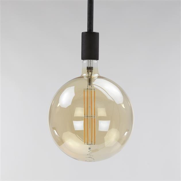 Lichtbron LED [G200] filament bol Ø20,0 - E27 8W / Amberkleurig glas - Industrieelinhuis.nl