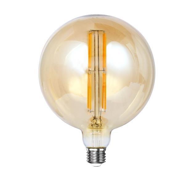Lichtbron LED [G150] filament bol Ø15 / Amberkleurig glas - Industrieelinhuis.nl