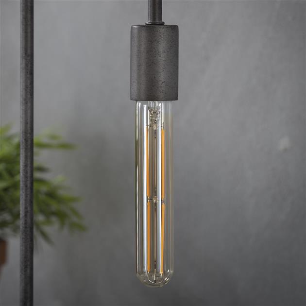 Lichtbron LED [T32-L185] filament buis 18,5 cm - E27 4W 2100K 280lm dimbaar / Amberkleurig glas - Industrieelinhuis.nl