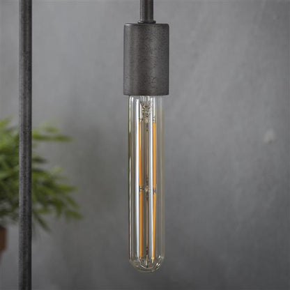 Lichtbron LED [T32-L185] filament buis 18,5 cm - E27 4W 2100K 280lm dimbaar / Amberkleurig glas - Industrieelinhuis.nl