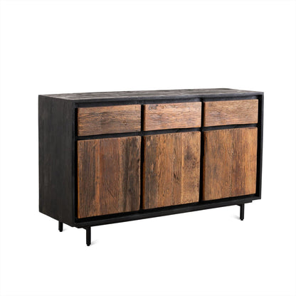 Dressoir kast mango hout | Industrieel Design | 150x40x80cm - Industrieelinhuis.nl