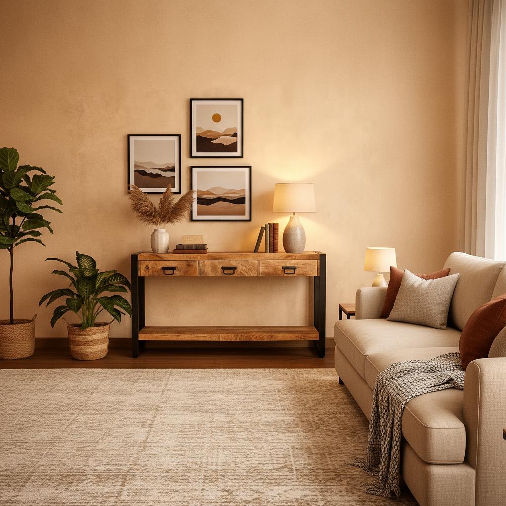 Sidetable met lades en zwarte handgrepen | Mangohout en Staal | 150x35x76cm - Industrieelinhuis.nl