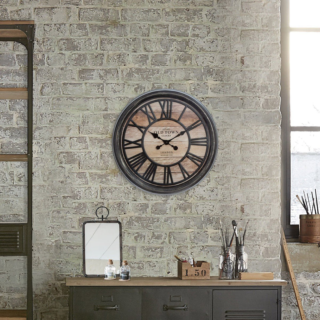 Klok &quot;Old town&quot; 50cm - Industrieelinhuis.nl