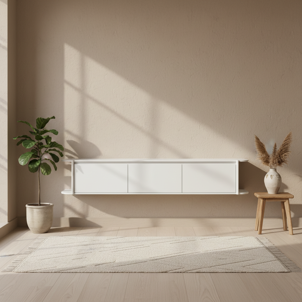 TV kast Jade zwevend Off White 200 - Industrieelinhuis.nl