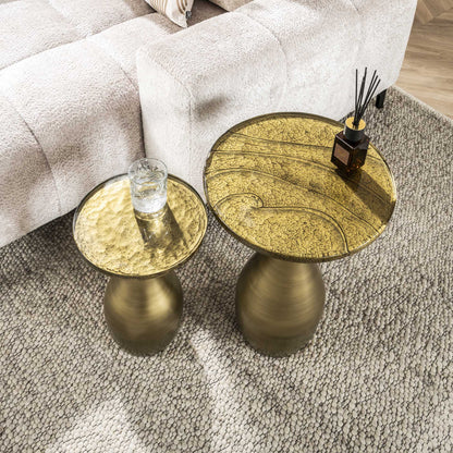 Bijzettafel Astra Druppel S Goud