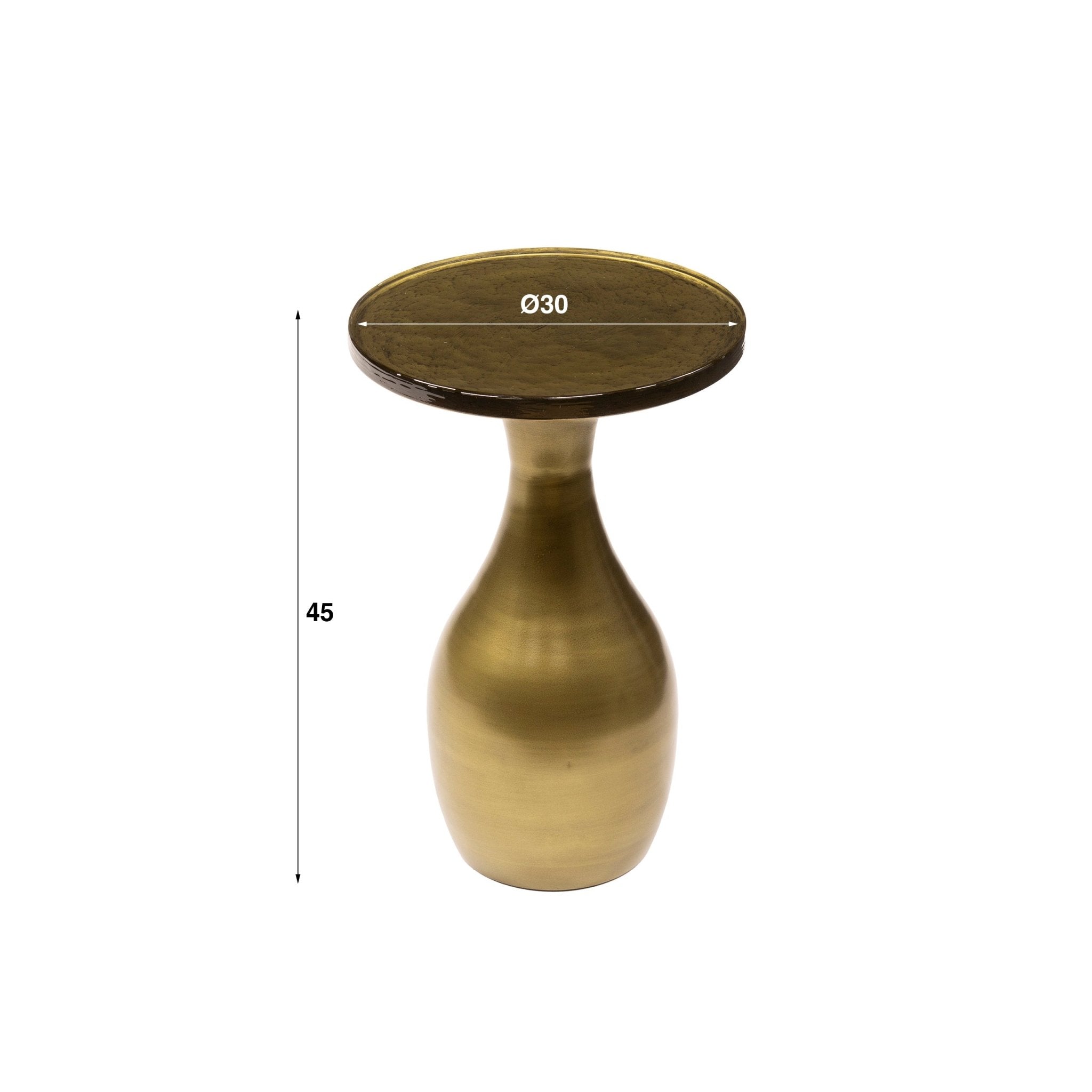 Bijzettafel Astra Druppel S Goud